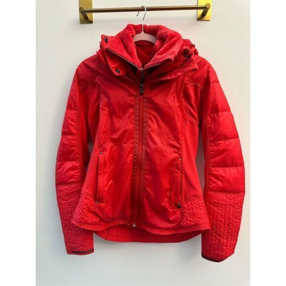 lululemon athletica Vibrant Red Puffer Jacket